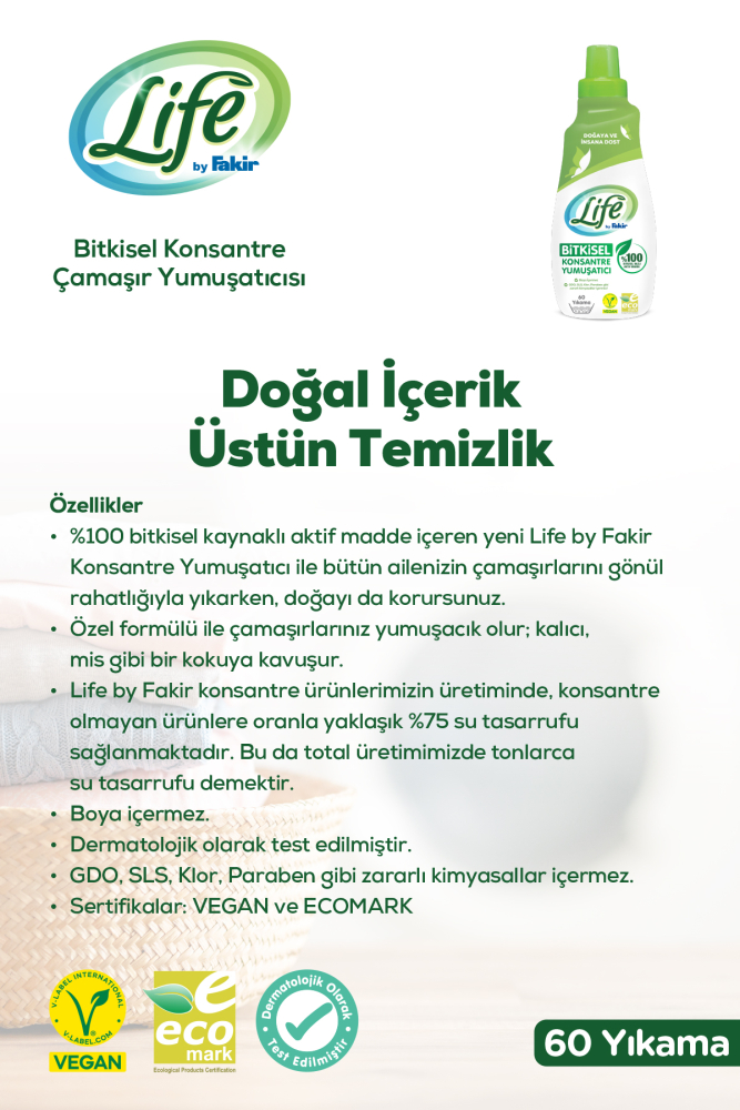 Bitkisel Konsantre Çamaşır Yumuşatıcısı - 3