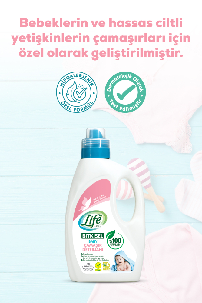Bitkisel Sıvı Bebek Çamaşır Deterjanı - 4